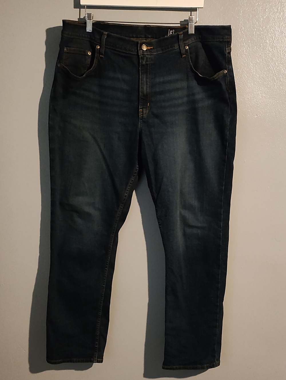 George Men's Dark Blue Jeans - Classic Straight Fit